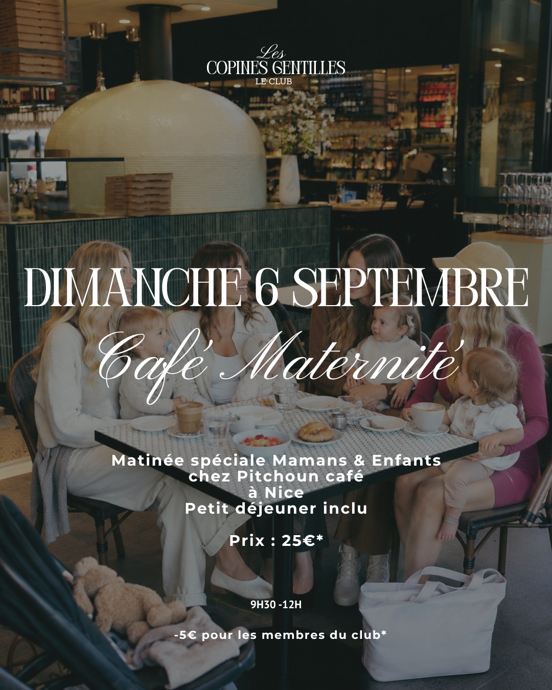 DIMANCHE 6 SEPTEMBRE - CAFÉ MATERNITÉ — Mamans & baby 25€